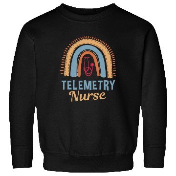 Discover Telemetry Nurse Boho Rainbow Apparel Sweatshirts