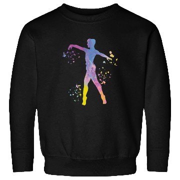 Discover Ballet Dancer Colorsplash Man Ballerino Sweatshirts