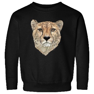 Discover Watercolor Cheetah Portrait Sweatshirts