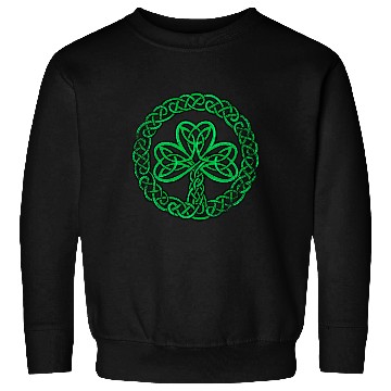 Discover Irish Celtic Knot Shamrock Clover Sweatshirts