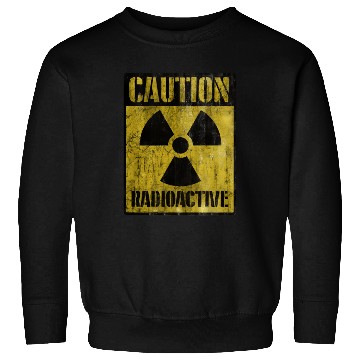 Discover Grunge Caution Radioactive Post Apocalypse Zombie Sweatshirts