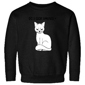 Discover do I look amused? cute cat , funny cat,angry cat Sweatshirts