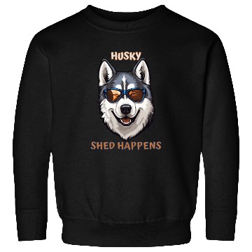 Discover Funny Cute Beautiful Siberian Husky Dog Design Sweatshirts