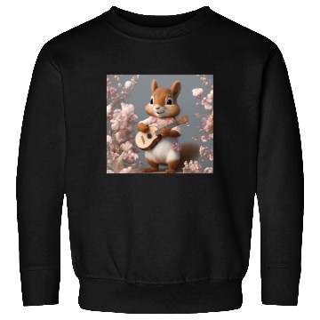 Discover Aesthetic Cottagecore Floral Cute Squirrel Playing Sweatshirts