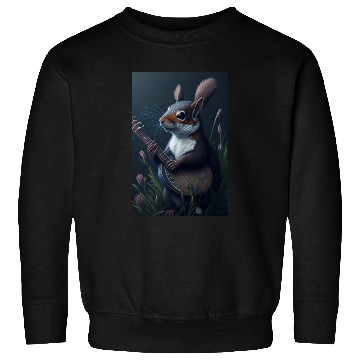 Discover Aesthetic Cottagecore Floral Cute Squirrel Playing Sweatshirts