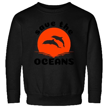 Discover Save The Oceans Jumping Dolphins Sweatshirts