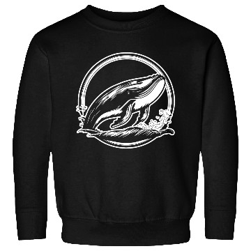 Discover Whale Ocean Marine Sweatshirts