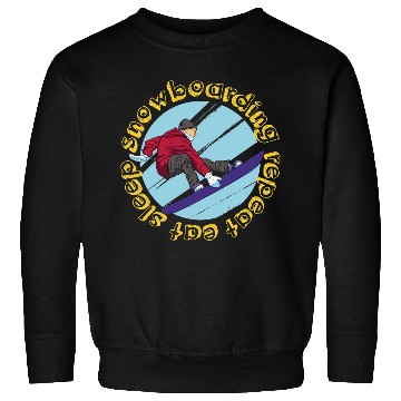 Discover Eat Sleep Snowboarding Repeat Sweatshirts