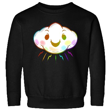 Discover Colorful Rainbow Cloud Lgbtq Lesbian Gay Pride Sweatshirts