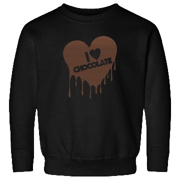 Discover I Love Chocolate Candy Heart Lover Sweatshirts