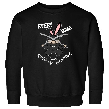 Discover Easter Bunny Ninja Eggs Hunting Kung-Fu Rabbit Egg Sweatshirts
