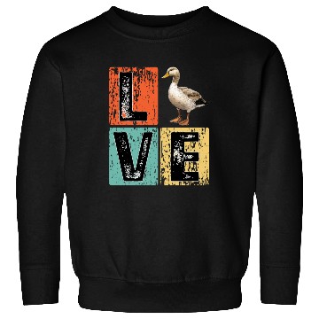 Discover Retro Duck Hunting Duck Birds Lover Duck Hunter Sweatshirts