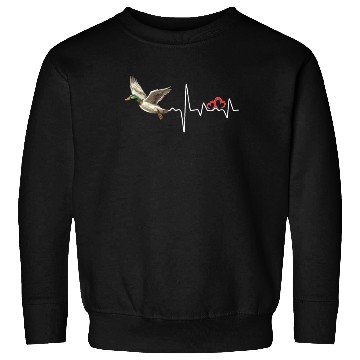 Discover Duck Hunting Love Heartbeat Duck Hunter Sweatshirts