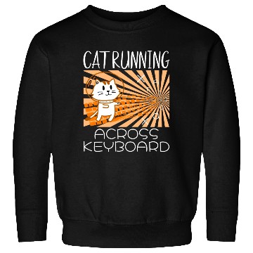 Discover Cat Running Keyboard Across The Space Cat Riding Sweatshirts