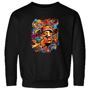 Discover Music, hip-hop, rap, rapper, sound, gift. Sweatshirts