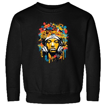 Discover Hip-hop, music, rap, rapper, sound, gift Sweatshirts