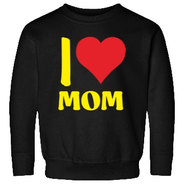 Discover I Love Mom Yellow Sweatshirts
