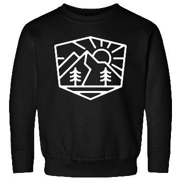 Discover Sunrise And Mountain For Dark Sweatshirts