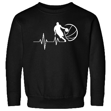 Discover Basketball Heartbeat Sweatshirts
