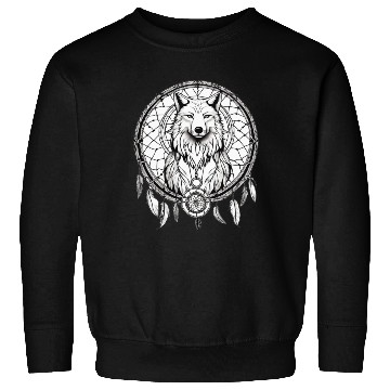 Discover "SoulGuard Dreamcatcher: Embracing Ancestral Whisp Sweatshirts