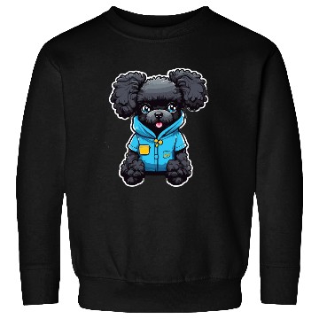 Discover Poodle in Blue Pajamas Sweatshirts