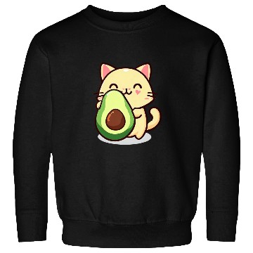 Discover Cat with avocado Sweatshirts