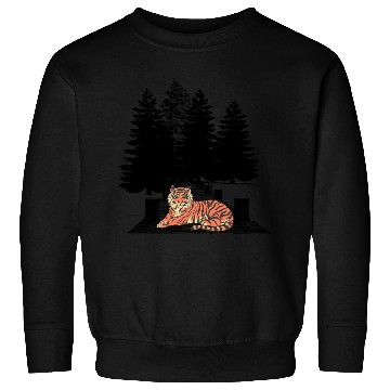 Discover tiger in the forest Sweatshirts
