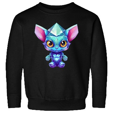 Discover Polygonal Alien Mythical Creature - Rainbow Colors Sweatshirts