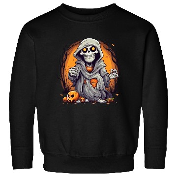 Discover Eerie Halloween Ghoul Art, Spooky Season Delight 5 Sweatshirts