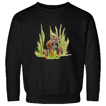 Discover Wildlife Endangered Tiger Cubs Sweatshirts