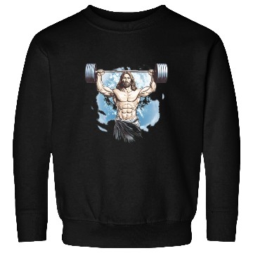 Discover Jesus The Ultimate Deadlifted Retro Jesus Sweatshirts