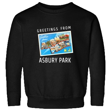 Discover Asbury Park New Jersey Nj Travel Postcard Sweatshirts