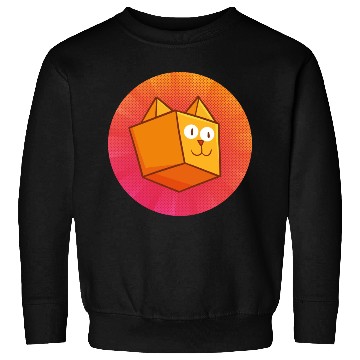 Discover Cute Square Orange Cat Sweatshirts