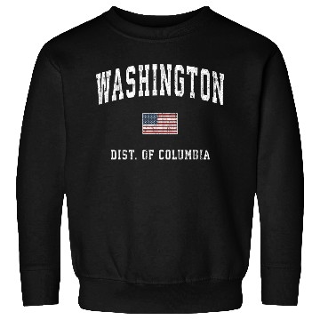 Discover Washington Dc American Flag Sports Sweatshirts