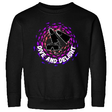 Discover Dive Delight Scuba Diving Ocean Lover Sweatshirts