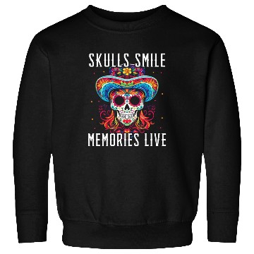 Discover Dia De Los Muertos Sugar Skull Mexican Holiday Sweatshirts