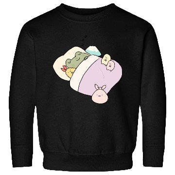 Discover Sleepy Frog With Friends Sweatshirts