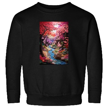 Discover Multi-color Zen Garden river - Japanese Sweatshirts