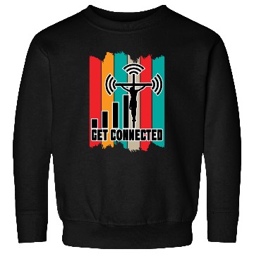 Discover Get Connected Love Jesus Christian Christmas Sweatshirts