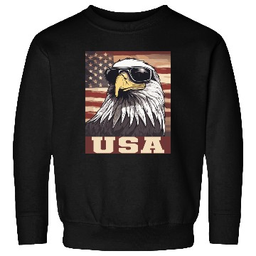 Discover gift idea bald eagle american flag Sweatshirts