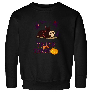 Discover Trick or Treat Cats and Pumpkins Sweatshirts