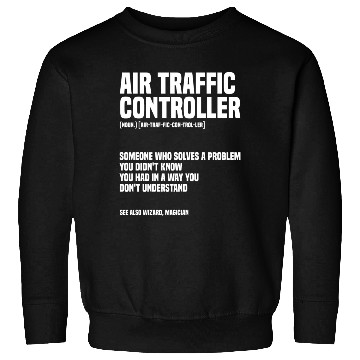 Discover Funny Air Traffic Controller An Airplane Runway Sweatshirts