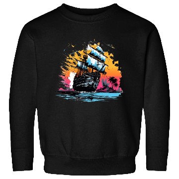 Discover 90s Ship On The Sea Sweatshirts