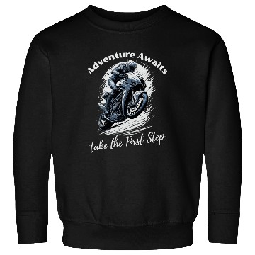 Discover Adventure awaits: Take the first step Sweatshirts