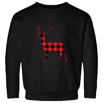 Discover Buffalo Plaid Deer Sweatshirts