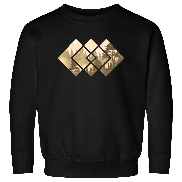 Discover Forest Nature square Minimalism Sweatshirts