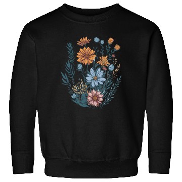 Discover Nature Aesthetic Wild Flower Botanical Sweatshirts