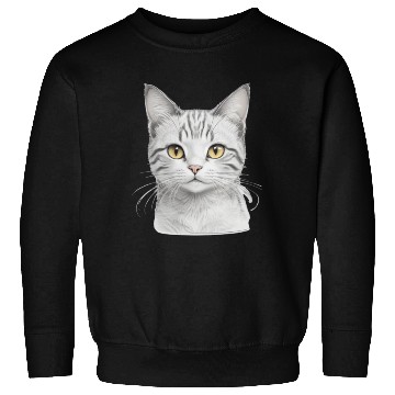 Discover Aesthetic Cute Kitty Realisting Sketch Sweatshirts