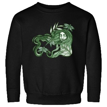 Discover Dragonfly Goddess In Green Sweatshirts