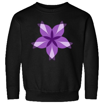 Discover Purple Geometric Flower Sweatshirts